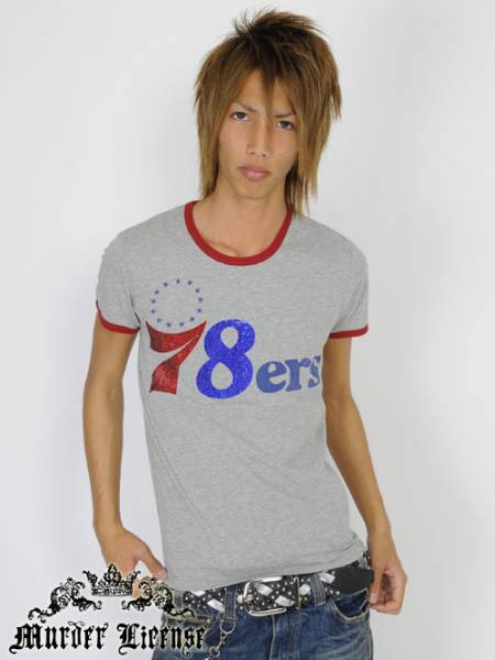 新品未使用半袖Tシャツ【Murder License MLC136】【Black by VANQUISH】スパンコール メンズ 紳士拍卖