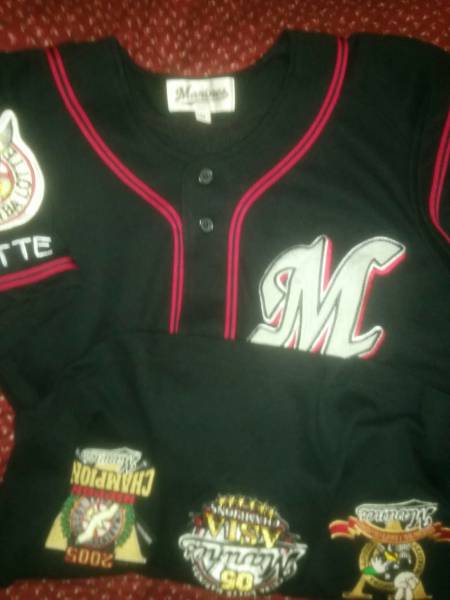 千葉ロッテマリーンズFC特典三冠黒ユニフォーム Mサイズ拍卖