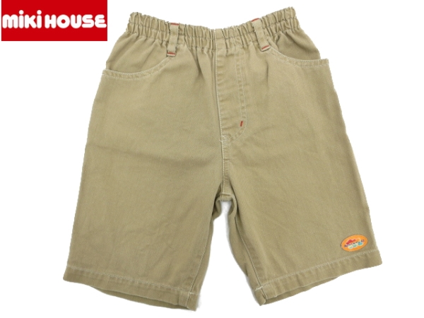KJ71★送料無料 ミキハウス★日本製シャーリングハーフパンツ110拍卖