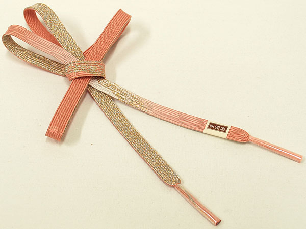 ☆★新品★☆高級☆手組紐☆正絹☆平組☆帯締め☆赤香色系☆【69】拍卖