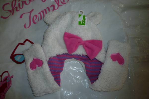 新品耳付き帽子46-50cm拍卖