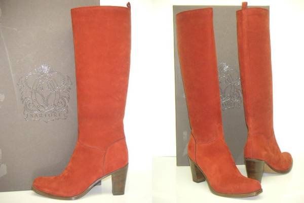 37.5】サルトルSARTOREレザー乗馬ブーツ ヒール高 SR2241梨花1-2拍卖