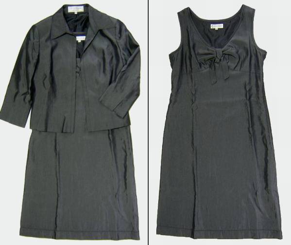 USED◆22OCTOBREヴァンドゥオクトーブル/ジャケット&ワンピースセット40号/スーツ/グレー/長期保管品拍卖