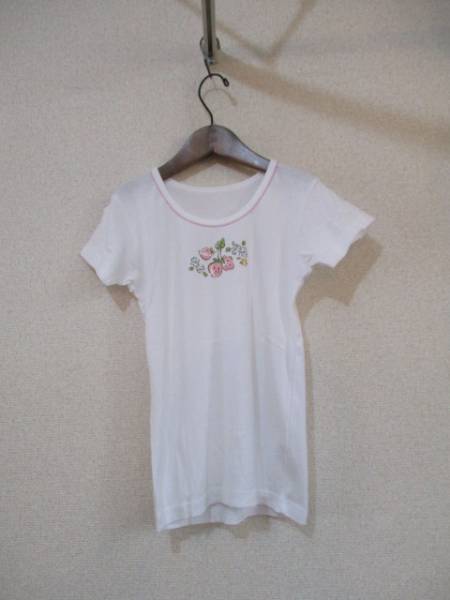 イトーヨーカ堂白イチゴプリント半袖カットソーサイズ130(70616拍卖