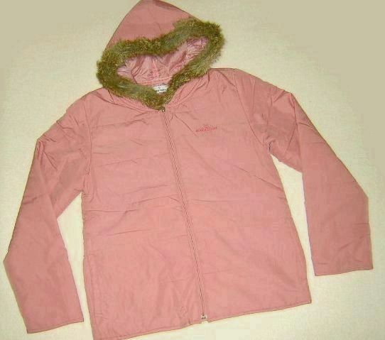 USED◆REU deマリクレール/フード付き中綿コートMピンク/長期保管品拍卖