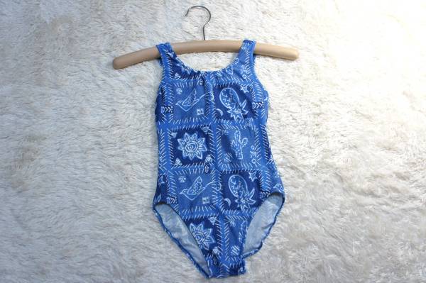 ●水着 M●Petitoan*つるさらワンピース水着*ブルー拍卖