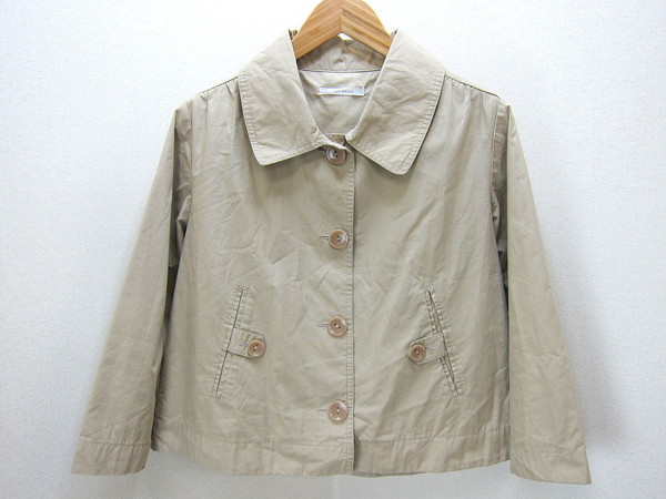 ■チャオパニック/CIAOPANIC Aライン短丈ベージュジャケット■AA拍卖