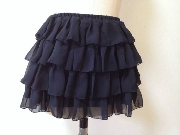 INGNI★3重フレアのシフォン素材/ミニスカート/Mサイズ拍卖