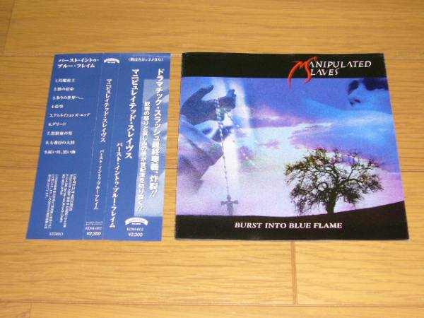 帯付 MANIPULATED SLAVES / BURST INTO BLUE FLAME 2000年盤 日本の4人組メロディックデスメタルバンドの1STアルバム拍卖