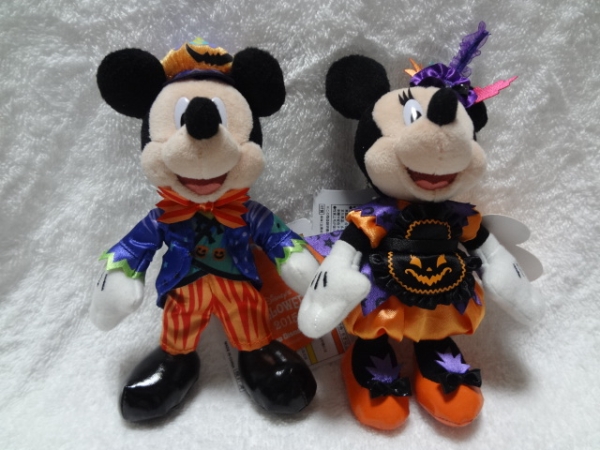 TDLヌイグルミバッジ ミッキー・ミニーハロウィン2015拍卖
