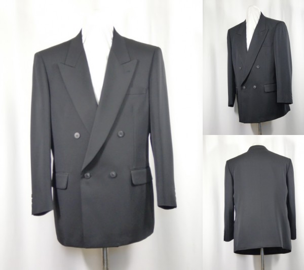 ★☆ 3L W4B×1 ピーク衿ジャケット 新品 秋冬 黒 日本製 ☆★拍卖