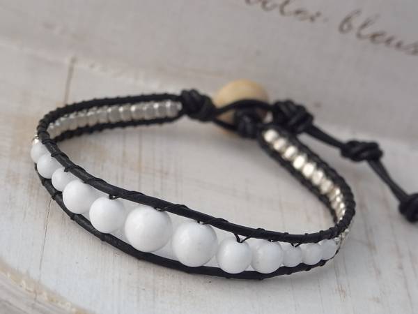 ★新入荷★wakami ワカミ風・ホワイトストーン・ブレスレット拍卖