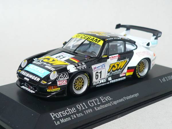 ポルシェ 911 GT2 Evo チームフライジンガー #61 ルマン 1999拍卖