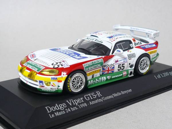 ダッジ ヴァイパー GTS-R チームチェンバレン #55 ルマン 1998拍卖