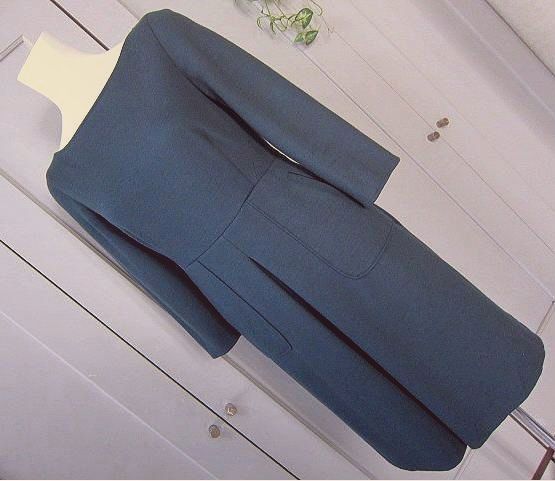 MAX&Co ワンピース ノーカラー ボックスプリーツ 七分袖 送料無料拍卖