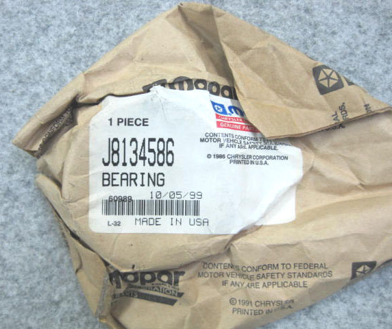 新品 クライスラー純正 アウターアクスルベアリング J8134586 未装着拍卖