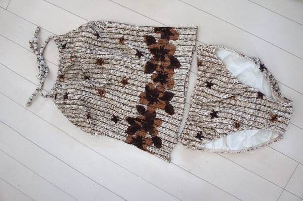 水着: ホルターネック水着 9M 日本製 ★茶系★拍卖