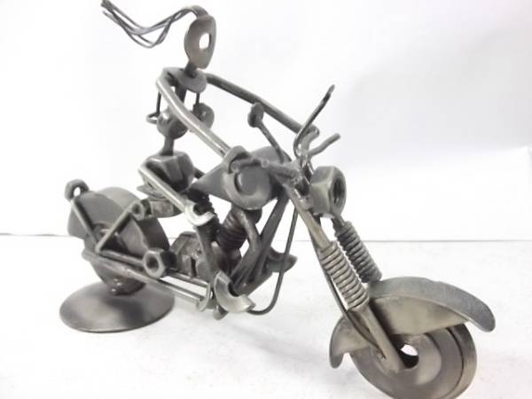 金属製 ボルト人形 バイク オブジェ 格安品拍卖