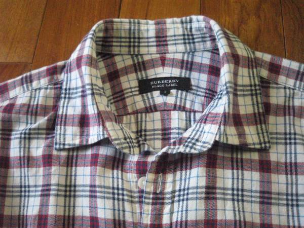 バーバリーブラックレーベル チェック ネルシャツ a465拍卖