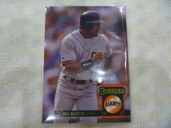 ●MLB Baseball CARD DAVE MARTINEZ SF Giants DONRUSS拍卖