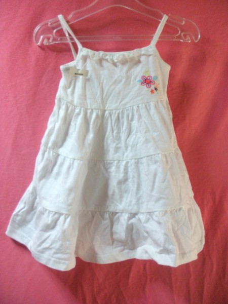 保管品 キッズ GECRGE キャミワンピース 1~1.5歳 白色拍卖