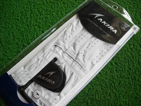 ■新品 アキラ ゴルフグローブ ホワイト 26cm■拍卖