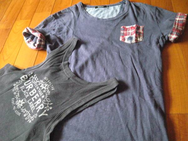 バーバリーブラックレーベル Tシャツタンクトップセット a565拍卖