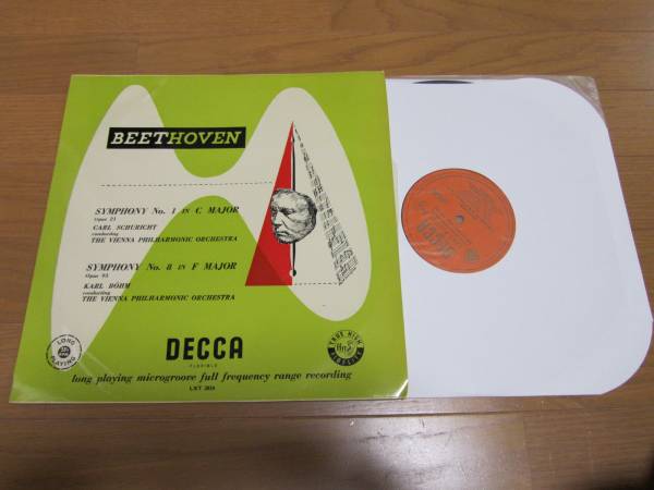 ベートーヴェン 交第1番etc 英DECCA LXT2824 O/G シューリヒト拍卖