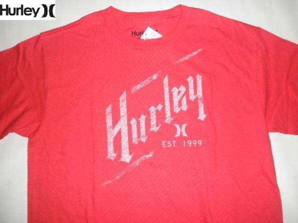 USA購入ハーレー《Hurley》 Regular Fit LOGOプリントT US M RED拍卖