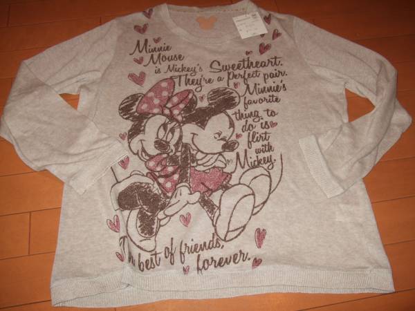 新品タグ即決★ミッキー 薄手ニット★LL拍卖
