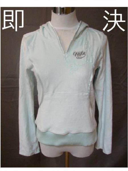 即決 本場USA購入 Nikeベロア素材パーカーUSガールズXL M.Green拍卖