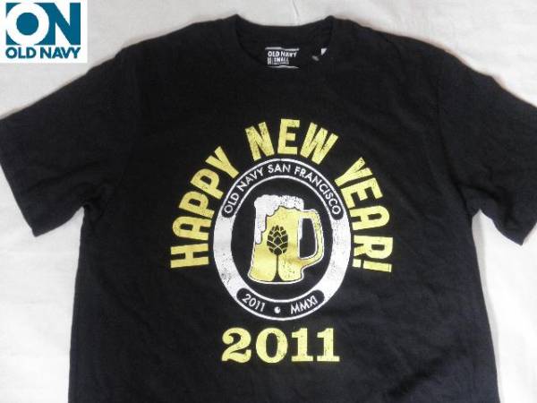 アメカジ筆頭 【OldNavy】オールドネイビー プリントT US S 黒拍卖