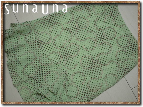 美品!!☆SunaUna スーナウーナ プリントスカート☆拍卖