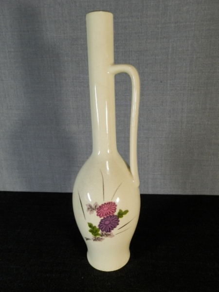 K25-23ふ 花瓶 花器 陶器 記名 粟田? 高さ約25.7cm (12)拍卖