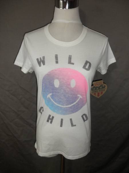 ★アメカジ【Vans】x【JunkFood】コラボ プリントT US S オフWHT拍卖