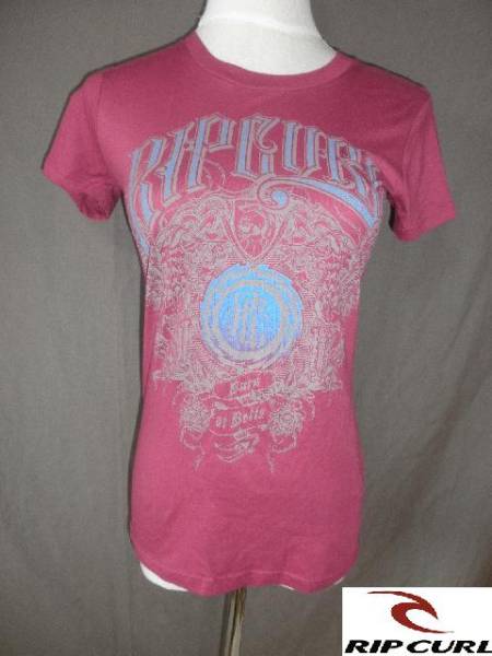 USA購入サーフ系RIPCUALリップカール 綺麗な紫 半袖TシャツUS XS拍卖