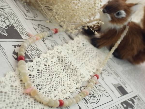 ★新入荷★♪ハウライト・コーラルチョーカーネックレス♪拍卖