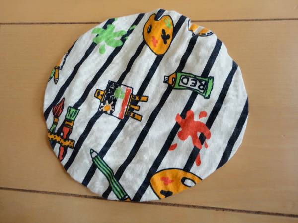 ★ヴィンテージ フランス コットン ベレー こども 画家 絵の具拍卖