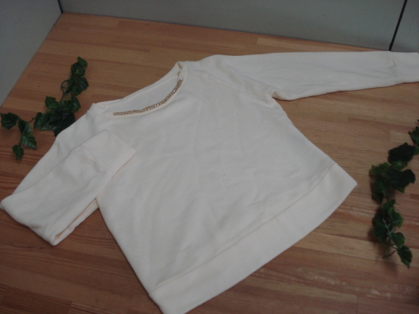 Rue de B bis リューデベー*ビジューがかわいい 長袖カットソー 2拍卖