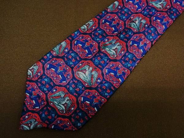 【良品】№0924●【ガゼル鳥】ランバンのネクタイ●拍卖