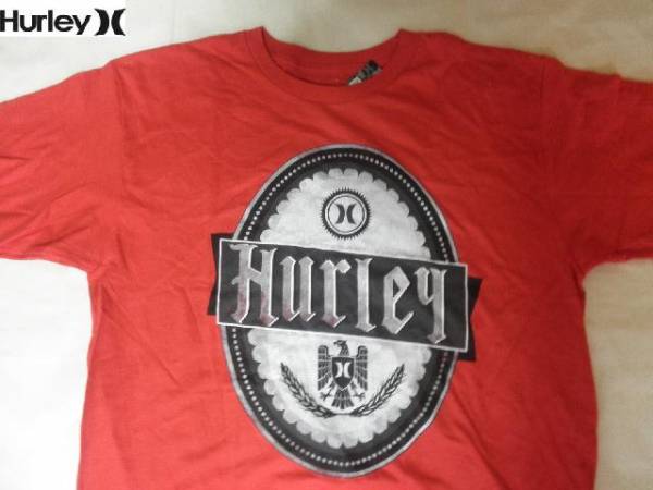 ☆USA購入 サーフ系『Hurley』Classic Fit プリントT US L RED☆拍卖