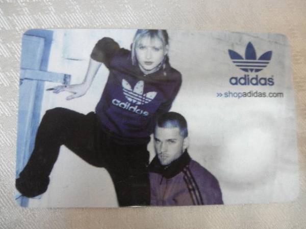 使い方ご自由に!!海外ショップ入手 adidas プラスティックカード拍卖