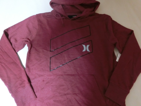 【Hurley】裏起毛ロゴプリント プルオーバーパーカーUS M エンジ拍卖