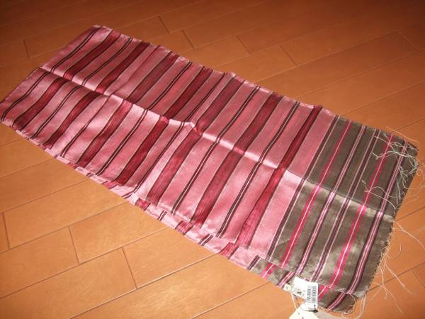 新品即決★EPICEシルク100%ストール☆ピンク×ベージュ拍卖