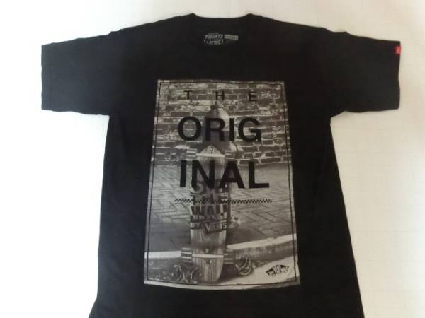 USA購入 アメカジ【Vans】バンズ スケボープリントTシャツUS S黒拍卖