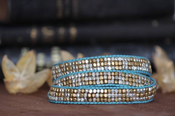 ★新入荷★ユニセックス真鍮・ブラス3RAPブレスレット拍卖