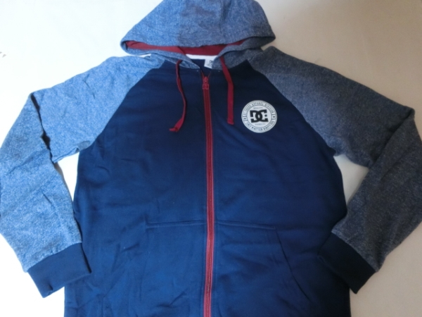 本場USA購入ボーダー系【DC SHOES】フルジップパーカーUS M青系拍卖