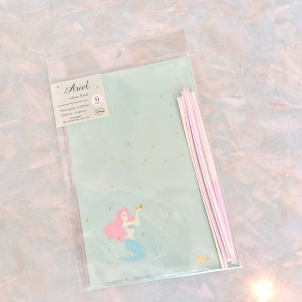 新品&即落◎ディズニープリンセス☆ラッピングセットS ☆アリエル クリアパック・ビニタイ付き6セット拍卖