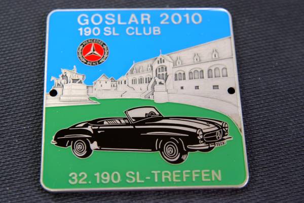 〇 Mercedes 190SL Club エンブレム Badge 2010 GOSLAR W80mm benz ocitye メルセデスベンツ W121 R121 独オーナークラブ32周年記念 限定拍卖
