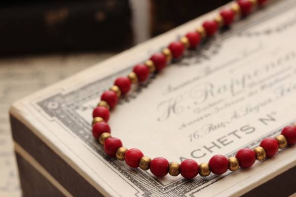 ◆新入荷◆真鍮ビーズ&ハウライトアンクレットR拍卖